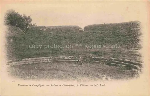 AK / Ansichtskarte Champlieu Orrouy SENLIS 60 Oise Ruines de Champlieu le Theatre