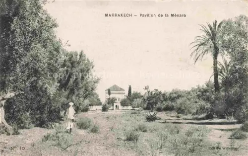 AK / Ansichtskarte Marrakech Marrakesch Maroc Pavillon de la Menara