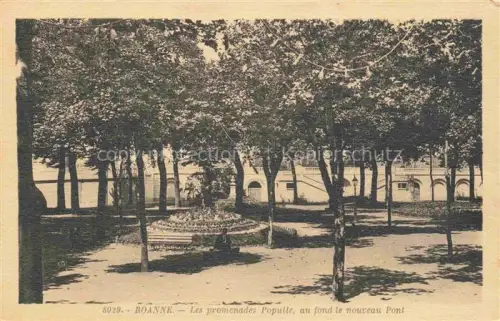 AK / Ansichtskarte ROANNE 42 Loire Les promenades Populle au fond le nouveau Pont