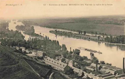 AK / Ansichtskarte Bonsecours Bon-Secours 76 Vue sur la vallee de la Seine