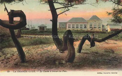AK / Ansichtskarte Les Pins 16 Charente La Grande Cote Le Casino a travers les Pins