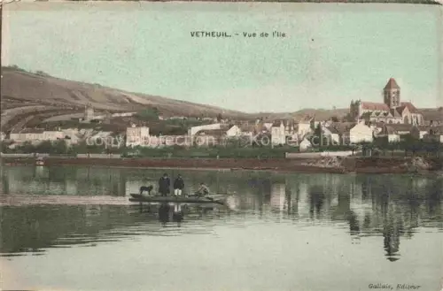 AK / Ansichtskarte Vetheuil  PONTOISE 95 Val-d Oise Vue de l'Ile
