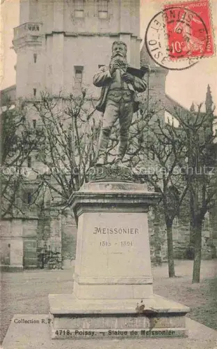 AK / Ansichtskarte Poissy Saint-Germain-en-Laye 78 Yvelines Statue de Maissonier