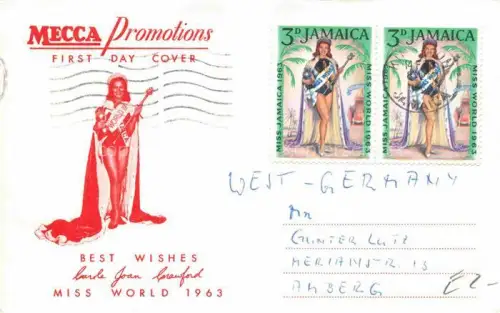 AK / Ansichtskarte Jamaica  Caribic Miss World 1963