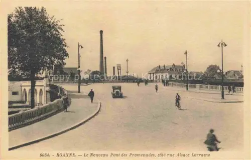 AK / Ansichtskarte ROANNE 42 Loire Le Nouveau Pont des Promenades cote rue Alsace Lorraine