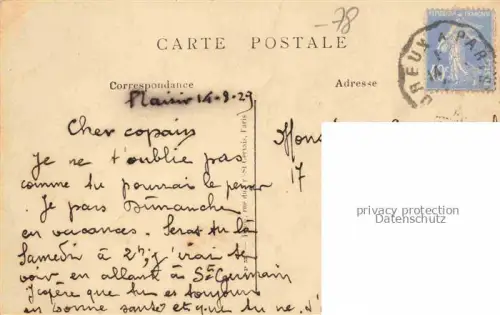 AK / Ansichtskarte Grignon Thiverval 78 Yvelines Ecole Nationale d'Agriculture Allee des Epiceas