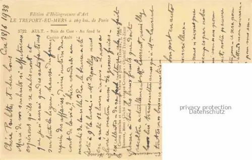 AK / Ansichtskarte Ault Abbeville 80 Somme Bois de Case Au fond le Casino d'Ault