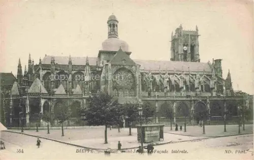 AK / Ansichtskarte DIEPPE 76 Seine-Maritime Eglise Saint Jacques Facade laterale