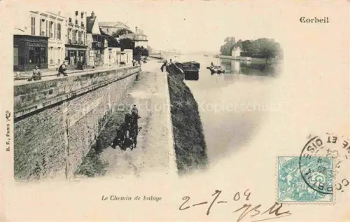 AK / Ansichtskarte CORBEIL -Essonnes 91 Essone Le Chemin de halage