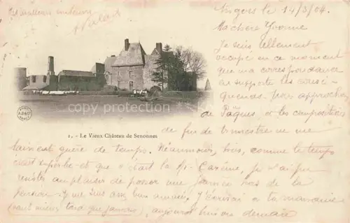 AK / Ansichtskarte Senonnes Chateau-Gontier 53 Mayenne Le Vieux Chateau de Senonnes