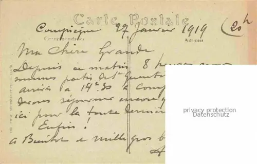 AK / Ansichtskarte COMPIEGNE 60 Oise Vue sur le Palais