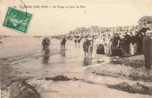 AK / Ansichtskarte CAYEUX -SUR-MER Abbeville 80 Somme La plage un jour de fête