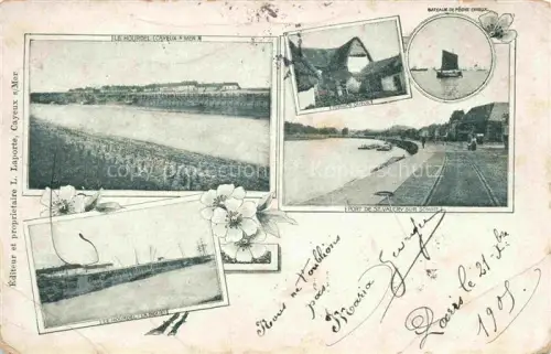 AK / Ansichtskarte CAYEUX -SUR-MER Abbeville 80 Somme Le Hurdel La Digue Bateaux de pêche