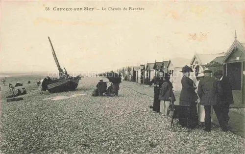 AK / Ansichtskarte CAYEUX -SUR-MER Abbeville 80 Somme Le Chemin de Planches