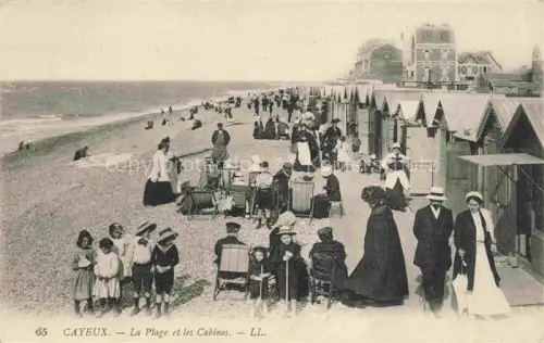 AK / Ansichtskarte CAYEUX -SUR-MER Abbeville 80 Somme La plage et les cabines
