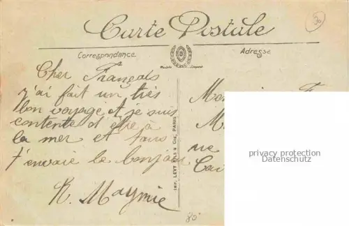 AK / Ansichtskarte CAYEUX -SUR-MER Abbeville 80 Somme Promenade des Planches et les villas du sud