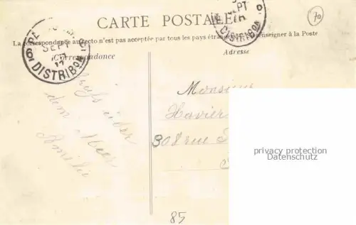 AK / Ansichtskarte Ile-de-Noirmoutier Sables-d Olonne 85 Vendee Vapeur à l'estacade du Bois de la Chaise