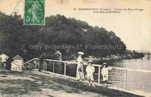 AK / Ansichtskarte Noirmoutier-en-l Ile Les Sables-d Olonne 85 Vendee L'Anse du Beau-Rivage et le Bois de la Chaise