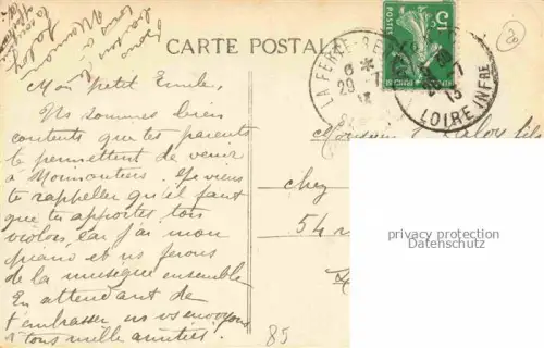 AK / Ansichtskarte Noirmoutier-en-l Ile Les Sables-d Olonne 85 Vendee L'Anse du Beau-Rivage et le Bois de la Chaise