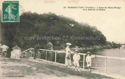 AK / Ansichtskarte Noirmoutier-en-l Ile Les Sables-d Olonne 85 Vendee L'Anse du Beau-Rivage et le Bois de la Chaise