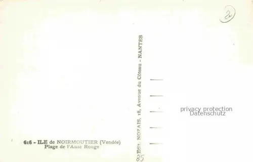 AK / Ansichtskarte Ile-de-Noirmoutier Sables-d Olonne 85 Vendee Plage de l'Anse Rouge