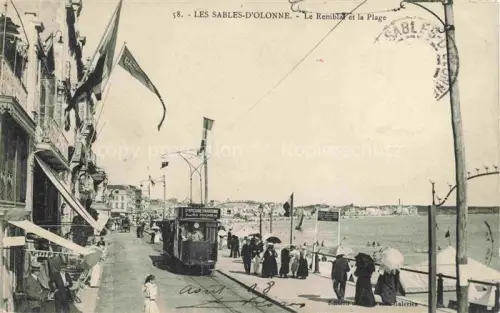 AK / Ansichtskarte Les Sables-d Olonne 85 Le remblai et la plage
