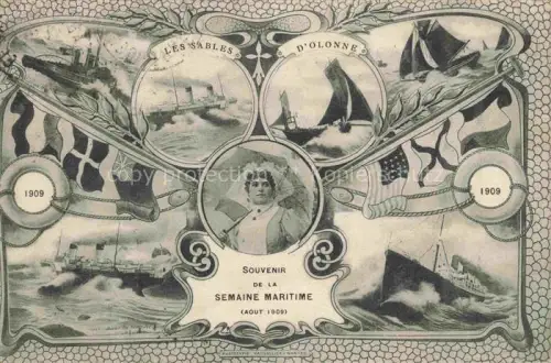 AK / Ansichtskarte Les Sables-d Olonne 85 Souvenir de la Semaine Maritime