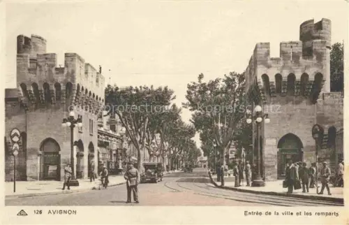 AK / Ansichtskarte AVIGNON 84 Vaucluse Entrée de la ville et les remparts