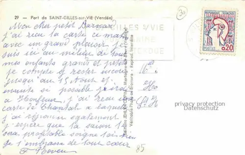 AK / Ansichtskarte Saint-Gilles-sur-Vie Vendee Le port
