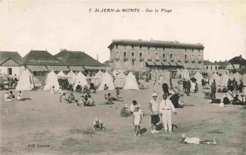 AK / Ansichtskarte St-Jean-de-Monts Les-Sables-d Olonne 85 Vendee Sur la plage