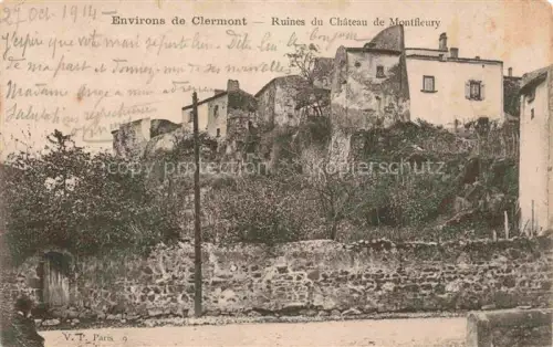 AK / Ansichtskarte Montfleury Chateau Laps Clermont-Ferrand 63 Puy-de-Dome Ruines du Chateau de Montfleury