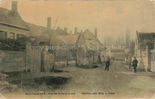 AK / Ansichtskarte Billy-sur-Aisne Soissons 02 Aisne Rue de la belle place