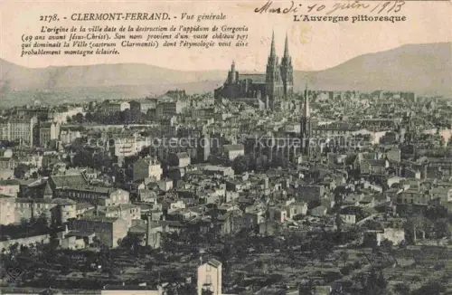 AK / Ansichtskarte CLERMONT -FERRAND Auvergne 63 Puy-de-Dome Vue panoramique