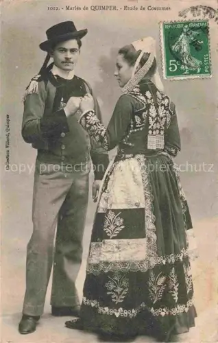 AK / Ansichtskarte QUIMPER 29 Finistere Maries de Quimper Etude de Costumes