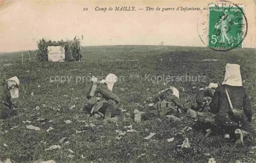 AK / Ansichtskarte Camp de Mailly TROYES 10 Aube Tirs de guerre d'Infanterie
