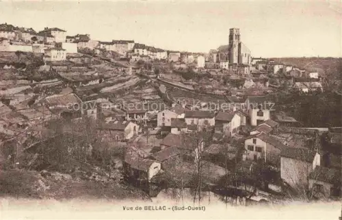 AK / Ansichtskarte BELLAC 87 Haute-Vienne Vue générale et l'église