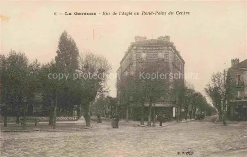AK / Ansichtskarte LA GARENNE -COLOMBES 92 Hauts-de-Seine Rue de l'Aigle au Rond-Point du Centre