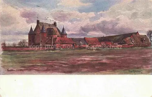 AK / Ansichtskarte Verpillieres Château Schloss Kuenstlerkarte