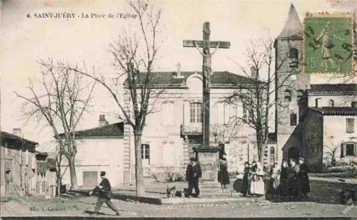 AK / Ansichtskarte Saint-Juery 81 Tarn Place de l'Eglise Croix