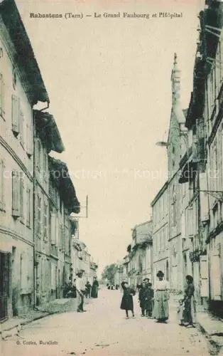 AK / Ansichtskarte Rabastens ALBI 81 Tarn Le Grand Faubourg et l'Hôpital