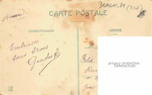 AK / Ansichtskarte Brassac CASTRES 81 Tarn Le vieux pont