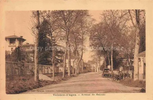 AK / Ansichtskarte Valence-d-Agen CASTELRAssIN 82 Tarn-et-Garonne Avenue de Moissac