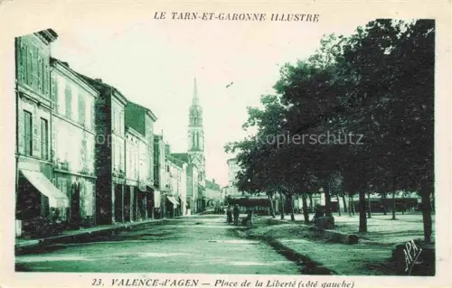 AK / Ansichtskarte Valence-d-Agen CASTELRAssIN 82 Tarn-et-Garonne Place de la Liberté
