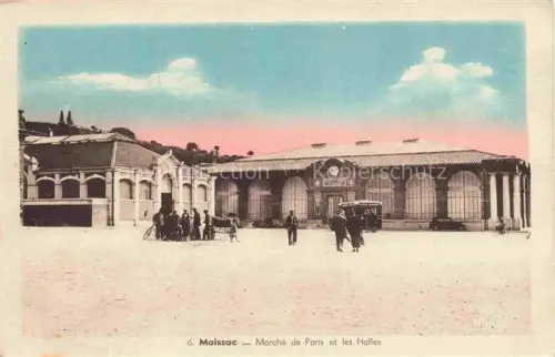 AK / Ansichtskarte Moissac Castelsarrasin 82 Tarn-et-Garonne Marché de Paris et les Halles