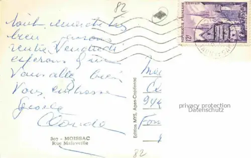 AK / Ansichtskarte Moissac Castelsarrasin 82 Tarn-et-Garonne Rue Malaveille