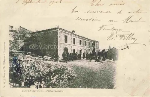 AK / Ansichtskarte Mont-Ventoux Malaucene Carpentras 84 Vaucluse L'Observatoire