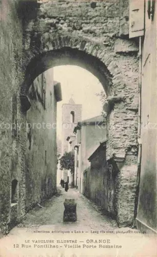 AK / Ansichtskarte Orange AVIGNON 84 Vaucluse Vieille Porte Romaine Rue Pontilhac