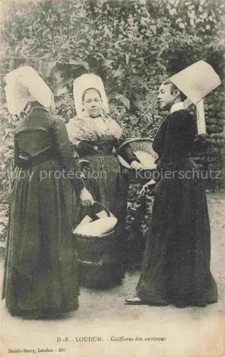 AK / Ansichtskarte Loudun Chatellerault 86 Vienne Coiffures des environs
