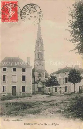 AK / Ansichtskarte Lhommaize Montmorillon 86 Vienne Place de l'Eglise