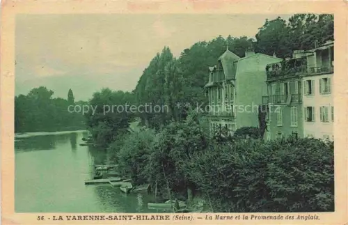 AK / Ansichtskarte La Varenne Saint Hilaire CRETEIL 94 Val-de-Marne La Marne et la Promenade des Anglais